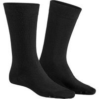 HUDSON Herren DRY COTTON –  39/42 – Feuchtigkeitsregulierende Herren Socken – Black (Schwarz)