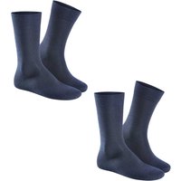 HUDSON Herren ONLY 2-PACK -  39/42 - Herren Socken mit Schurwolle im Doppelpack - Marine (Blau) Hersteller: Hudson Bestellnummer:4037381825003