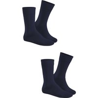 HUDSON Herren ONLY 2-PACK –  39/42 – Klassische Herren Socken im Doppelpack – Marine (Blau)