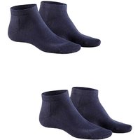HUDSON Herren ONLY 2-PACK -  43/46 - Herren Sneaker Socken aus qualitativer Baumwolle im Doppelpack - Marine-mel. (Blau) Hersteller: Hudson Bestellnummer:4037381835859