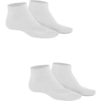 HUDSON Herren ONLY 2-PACK –  47/50 – Herren Sneaker Socken aus qualitativer Baumwolle im Doppelpack – White (Weiß)