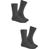 HUDSON Herren ONLY 2-PACK -  47/50 - Klassische Herren Socken im Doppelpack - Grau-mel. (Grau) Hersteller: Hudson Bestellnummer:4037381835941