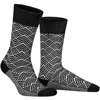 HUDSON Herren RARE -  39/42 - Socken mit coolem Retro-Muster - Black (Schwarz) Hersteller: Hudson Bestellnummer:4037381916367
