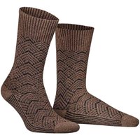 HUDSON Herren RARE -  39/42 - Socken mit coolem Retro-Muster - Wood 0891 (Braun) Hersteller: Hudson Bestellnummer:4037381916442
