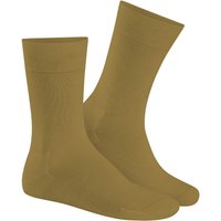 HUDSON Herren RELAX COTTON –  41/42 – Herren Baumwollsocken ohne Gummi – Golden-rod (Gelb)