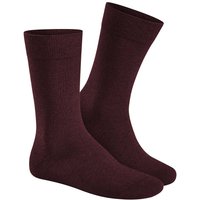 HUDSON Herren RELAX COTTON –  41/42 – Herren Baumwollsocken ohne Gummi – Ray (Rot)