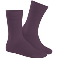 HUDSON Herren RELAX COTTON –  45/46 – Herren Baumwollsocken ohne Gummi – Granet Violet (Pink/Violett)