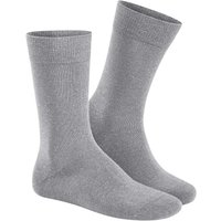 HUDSON Herren RELAX COTTON –  47/48 – Herren Baumwollsocken ohne Gummi – Silber (Grau)