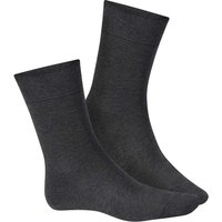 HUDSON Herren RELAX EXQUISIT -  45/46 - Herren Socken aus 97% feinster Baumwolle - Marengo (Grau) Hersteller: Hudson Bestellnummer:4037381315177