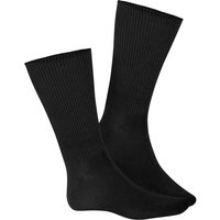 HUDSON Herren RELAX SOFT   –  47/50 – Druckfreie Herren Socken ohne Gummifäden – Black (Schwarz)