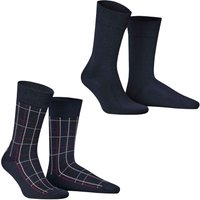 HUDSON Herren TRAFFIC 2-PACK -  39/42 - Klassische Socken im praktischen Doppelpack - Marine (Blau) Hersteller: Hudson Bestellnummer:4037381917067