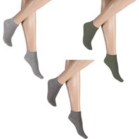 HUDSON Unisex SIMPLY³ 3-PACK –  35/38 – Unisex Sneaker Socken zum unschlagbaren Preis – Brook green (Grün)