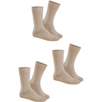 HUDSON Unisex SIMPLY³ 3-PACK –  35/38 – Unisex Socken im Dreierpack zum unschlagbaren Preis  – Beige-mel. (Dunkel Beige)