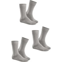 HUDSON Unisex SIMPLY³ 3-PACK –  35/38 – Unisex Socken im Dreierpack zum unschlagbaren Preis  – Silber (Grau)