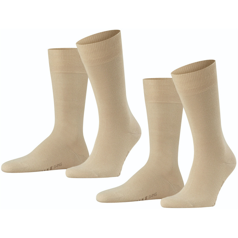 2er Pack FALKE Swing Socken Herren sand 43-46