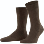 FALKE Bristol Pure Socken Herren brown 41-42