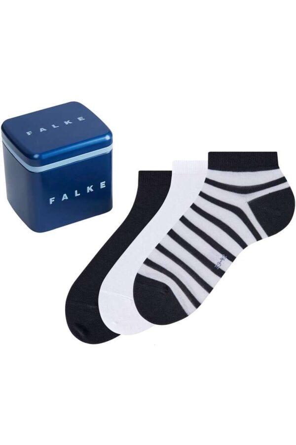 FALKE Happy Giftbox Sneackersocken navy/schwarz/weiss