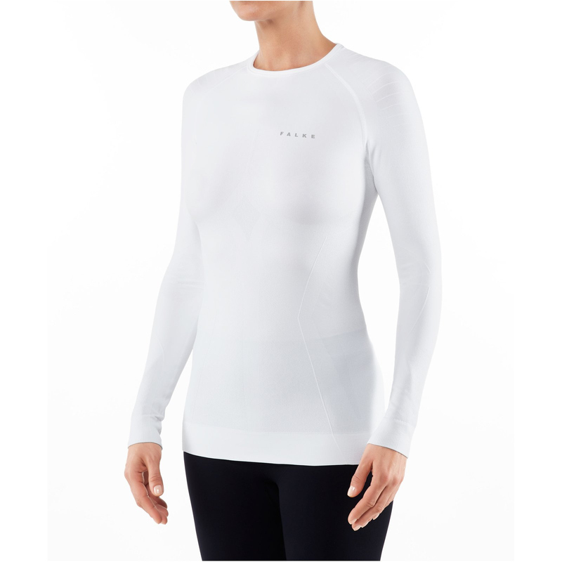 FALKE Maximum Warm langarm Funktionsshirt Damen white L