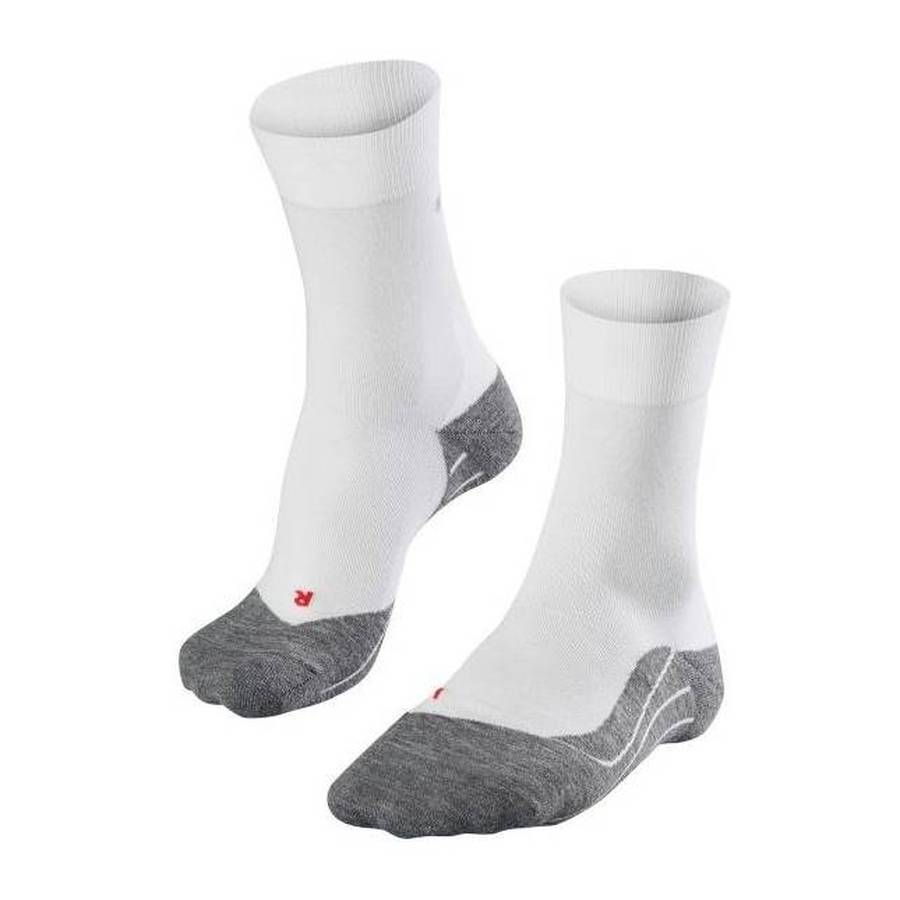 FALKE RU4 Endurance Herren Laufsocken weiß-grau Gr. 46-48