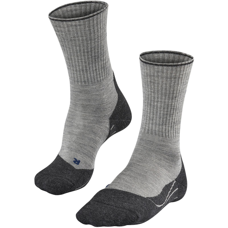 FALKE TK2 Wool Silk Trekkingsocken light grey 46-48