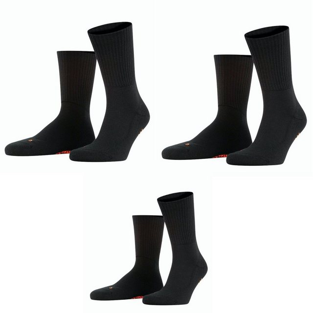 FALKE Wandersocken Lieblingsversand FALKE Walkie Light Unisex Socken, Farbe Schwarz (3 Paar)