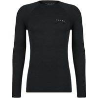 Falke Wool-Tech LS-Shirt Ragular Fit M Herren (Schwarz XL ) Fitnessbekleidung