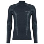 Falke Wool-Tech LS Zip-Shirt Regular Fit M Herren (Dunkelblau S ) Skiunterwäsche