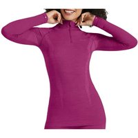 Falke Wool-Tech LS Zip Shirt Regular Fit W Damen (Beere L ) Skiunterwäsche