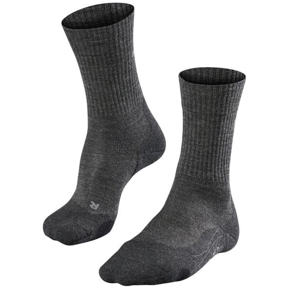 Falke TK 2 Explore Wool Herren Wandersocken (Anthrazit 39-41 EU) Trekkingbekleidung