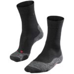 Falke TK2 Explore Damen Wandersocken (Schwarz 41-42 EU) Trekkingsocken