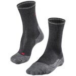 Falke TK2 Explore Wool Silk Damen Wandersocken (Anthrazit 39-40 EU) Trekkingbekleidung