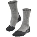 Falke TK2 Explore Wool Silk Damen Wandersocken (Hellgrau 35-36 EU) Trekkingbekleidung