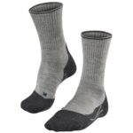 Falke TK2 Explore Wool Silk Herren Wandersocken (Hellgrau 46-48 EU) Wandersocken