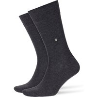 Burlington Doppelpack-Socken im Baumwollmix