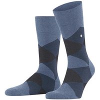 Burlington Kurzsocken Herren Socken – Clyde, Rautenmuster, Bio-Baumwolle