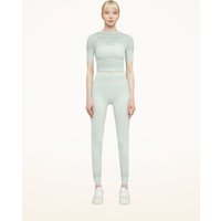 Wolford – Net Lines Leggings, Frau, aqua, Größe: XS