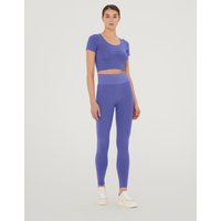 Wolford – Shiny Leggings, Frau, ultra violet/light aquamarine, Größe: L
