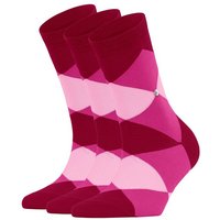 Burlington Kurzsocken Damen Socken 3er Pack – Bonnie, Rautenmuster