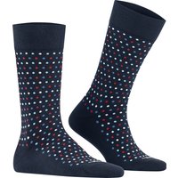 Burlington Herren Socken blau Baumwolle Gemustert