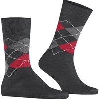 Burlington Herren Socken grau Baumwolle Gemustert