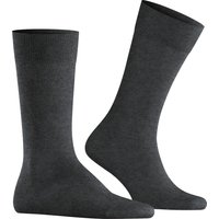 Burlington Herren Socken grau Baumwolle unifarben