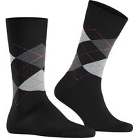 Burlington Herren Socken schwarz Baumwolle Gemustert