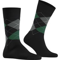 Burlington Herren Socken schwarz Baumwolle Gemustert