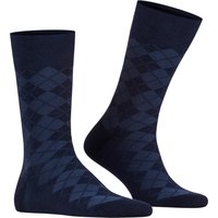 Burlington Herren Socken schwarz Baumwolle unifarben