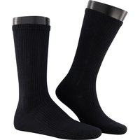 Burlington Herren Socken schwarz Baumwolle unifarben