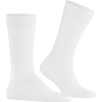 Burlington Herren Socken weiß Baumwolle unifarben