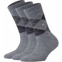 Burlington Kurzsocken Damen Socken WHITBY 3er Pack – Kurzstrumpf