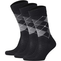 Burlington Kurzsocken Herren Socken PRESTON 3er Pack - Rautenmuster Hersteller: Burlington Bestellnummer:4262467952155