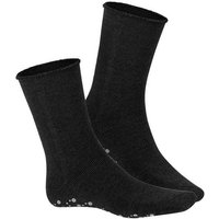 Hudson Basicsocken HOMEPADS (1-Paar) Herren Kuschelsocken mit weichem Vollplüsch und Anti-Rutsch-Sohle