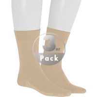 Hudson Herren Socken beige Baumwolle & Mix unifarben